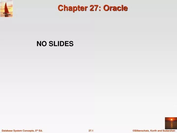 chapter 27 oracle