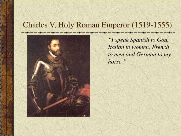 charles v holy roman emperor 1519 1555