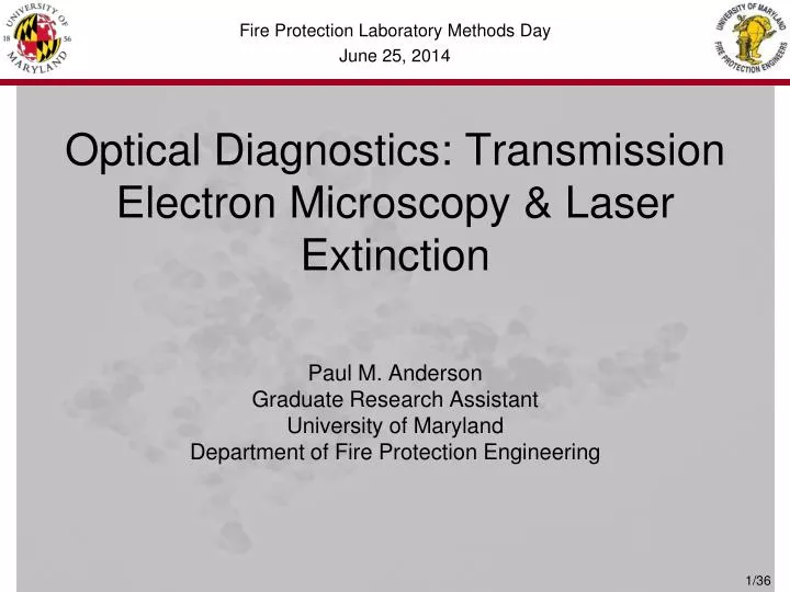 o ptical diagnostics transmission electron microscopy laser extinction