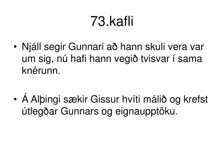 73 kafli