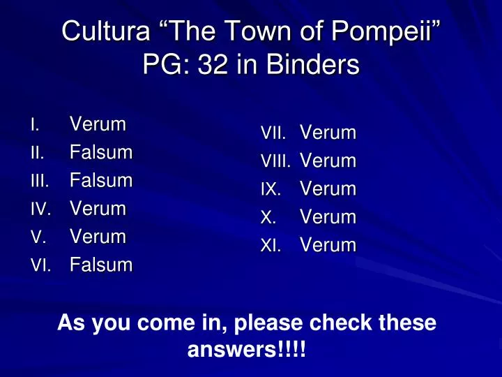 cultura the town of pompeii pg 32 in binders
