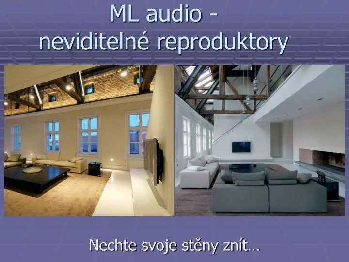 ml audio neviditeln reproduktory