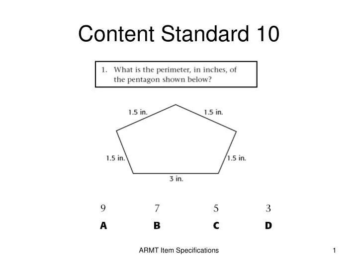 content standard 10