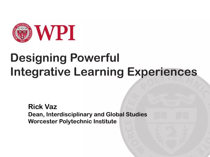 designing powerful integrative learning experiences