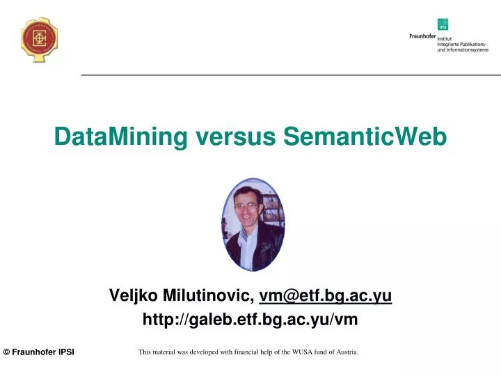 datamining versus semanticweb