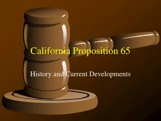 California Proposition 65