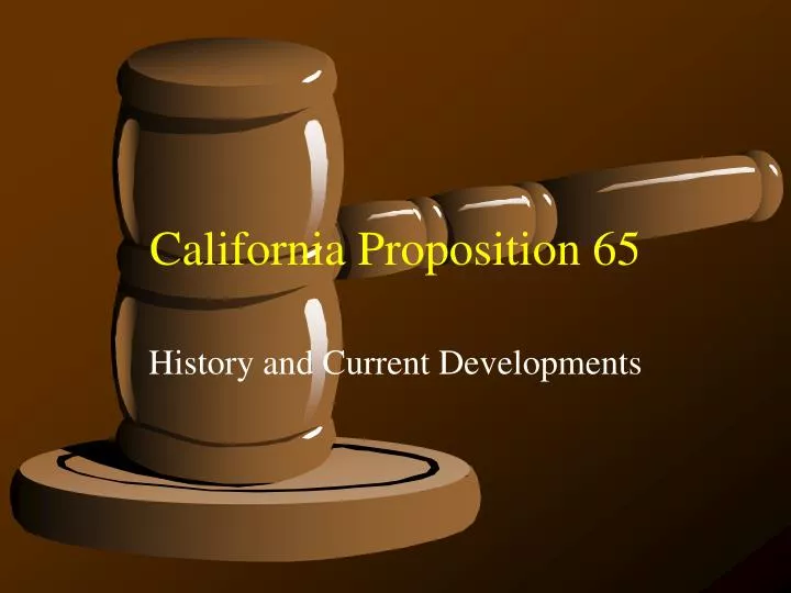 california proposition 65