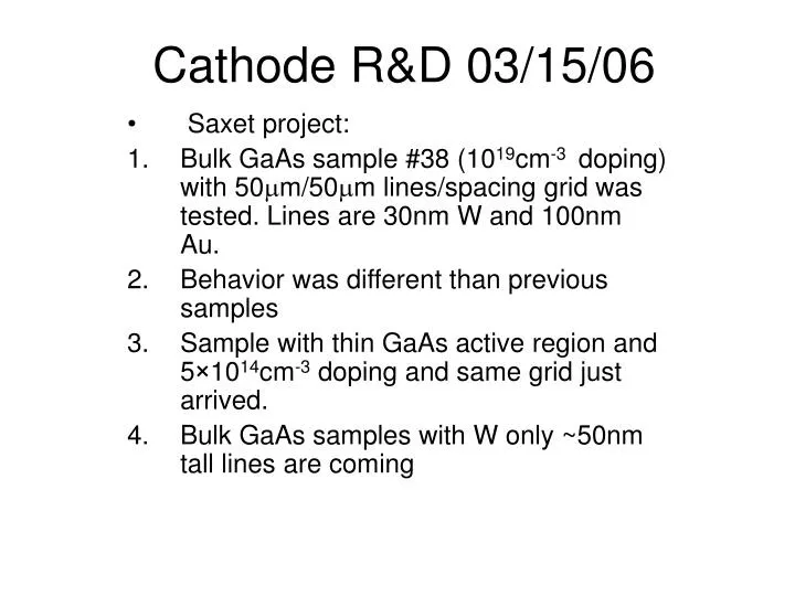 cathode r d 03 15 06