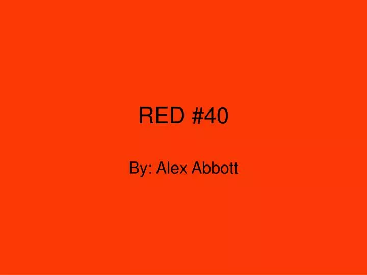 red 40