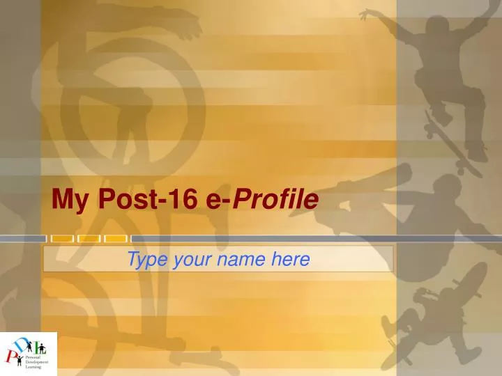 my post 16 e profile