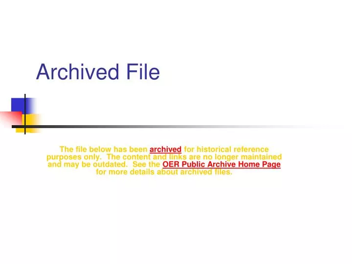 archived file