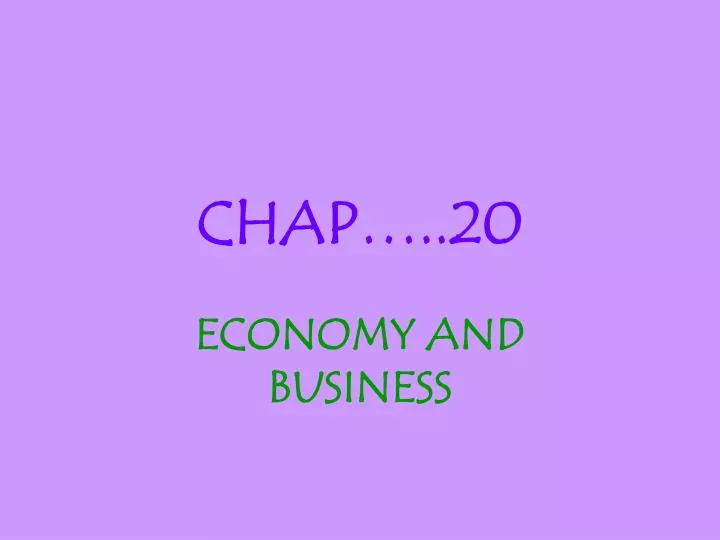 chap 20