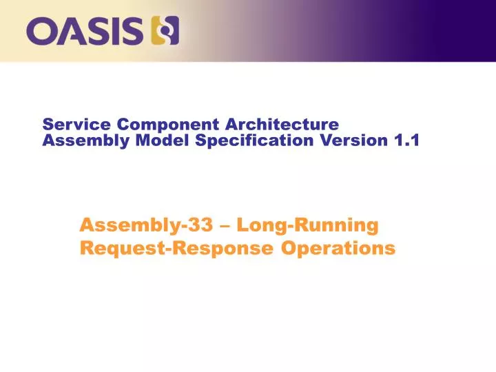 service component architecture assembly model specification version 1 1