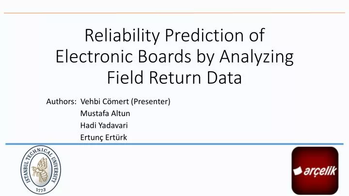 reliability prediction of electronic boards by analyzing field return data