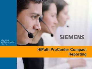 HiPath ProCenter Compact Reporting
