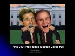 Final 2004 Presidential Election Gallup Poll