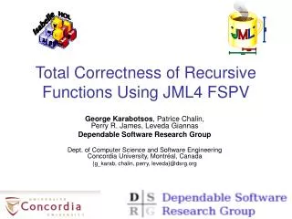 Total Correctness of Recursive Functions Using JML4 FSPV