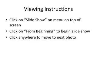 Viewing Instructions