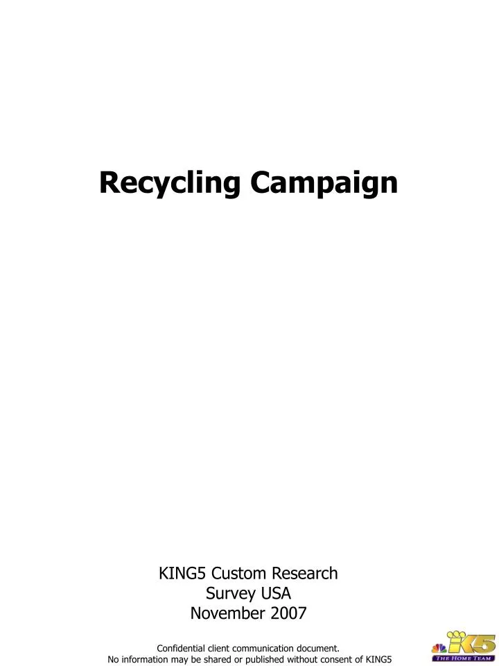 recycling campaign