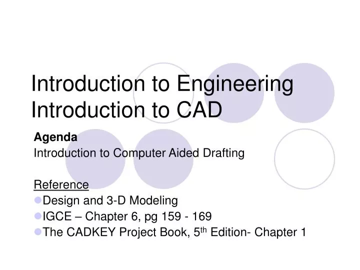 introduction to engineering introduction to cad