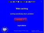 Web caching - slide 1