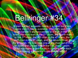 Bellringer #34