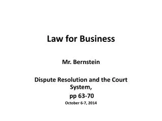 law for business