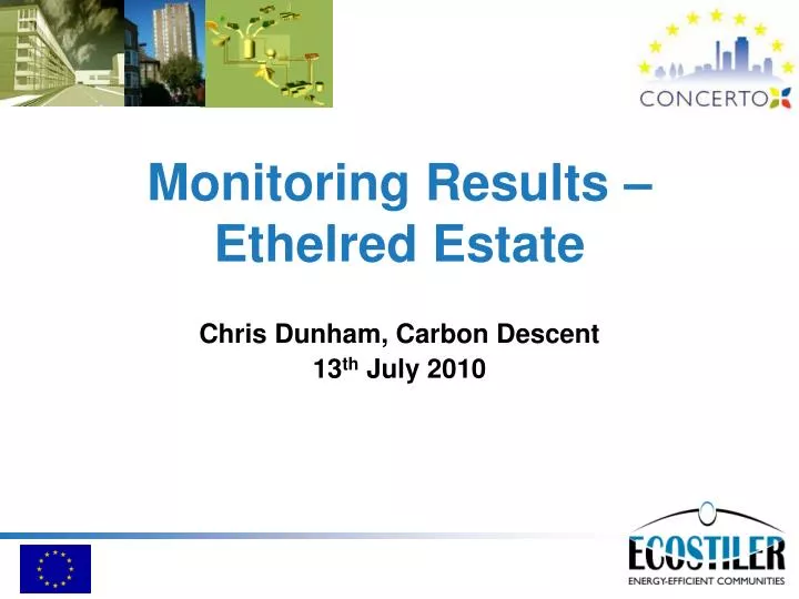 monitoring results ethelred estate