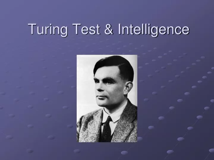 turing test intelligence