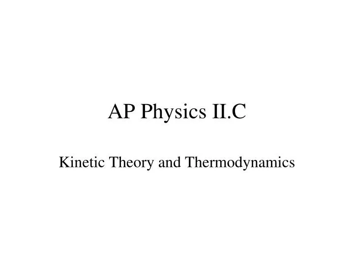 ap physics ii c