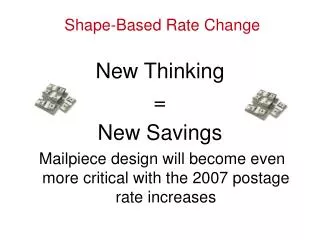 New Thinking = New Savings