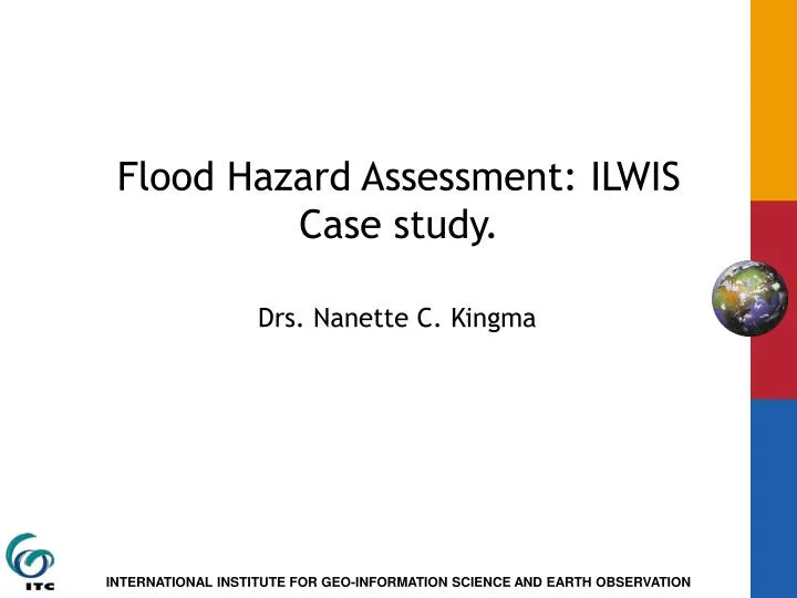 flood hazard assessment ilwis case study