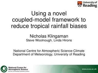Using a novel coupled-model framework to reduce tropical rainfall biases