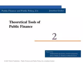 Theoretical Tools of Public Finance