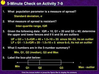 5-Minute Check on Activity 7-9