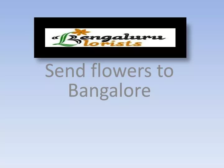flowers to bangalore
