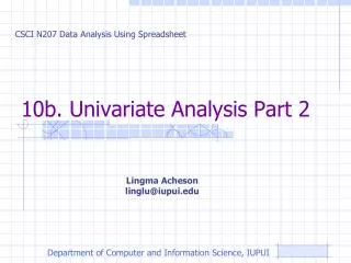 10b. Univariate Analysis Part 2