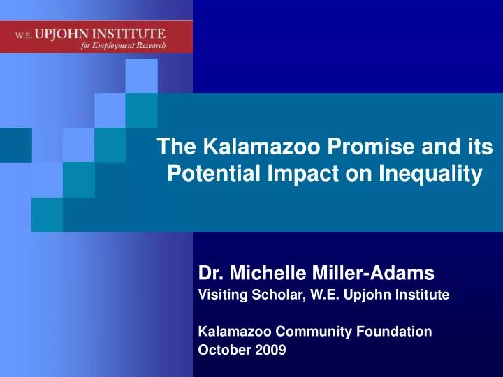 the kalamazoo promise and its potential impact on inequality