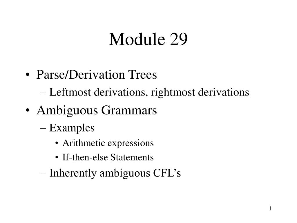 PPT - Module 29 PowerPoint Presentation, free download - ID:6546925