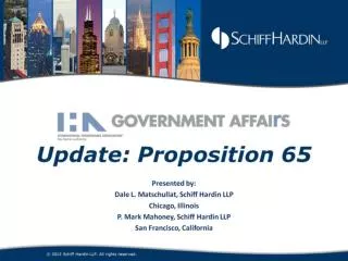 Update: Proposition 65