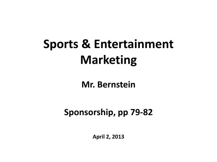 sports entertainment marketing