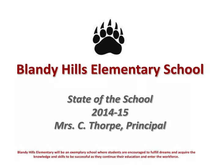 blandy hills elementary school