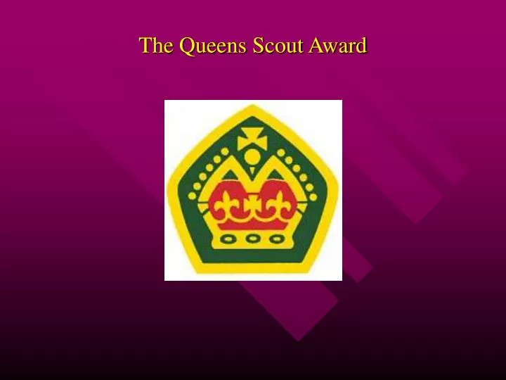 the queens scout award