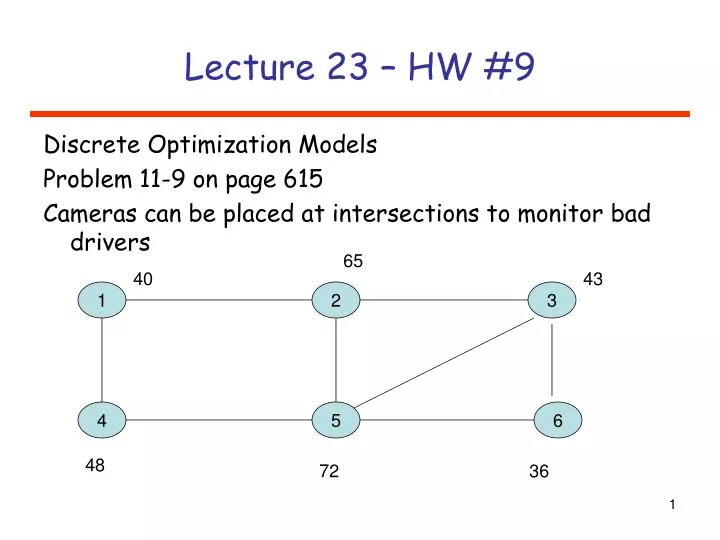 lecture 23 hw 9