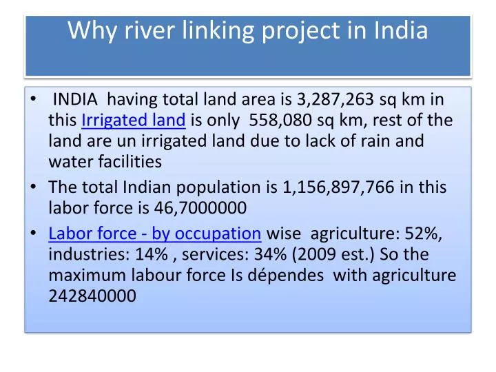 why river linking project in india