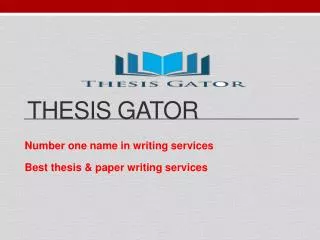 Best Thesis and Dissertation Writing Services