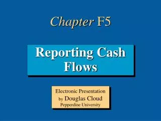 Reporting Cash Flows