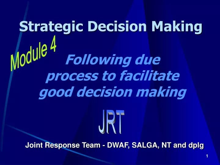 strategic decision making