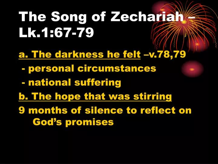 the song of zechariah lk 1 67 79
