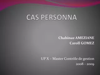 cas personna